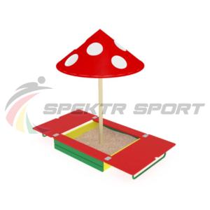 Купить Песочница с крышкой и грибком ИО 512 в Дорогобуже 