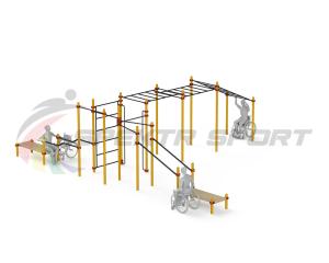 Купить Спортивный комплекс для инвалидов-колясочников WRK-D23_76mm в Дорогобуже 