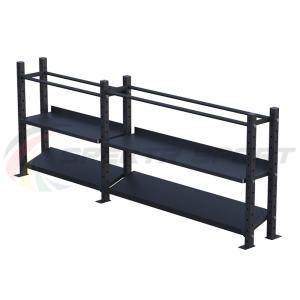 Купить Модульный стеллаж для гантелей, гирь и медболов 3180х430х1200 (2 секции) в Дорогобуже 