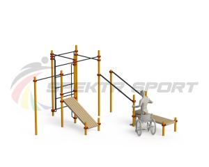 Купить Спортивный комплекс для инвалидов-колясочников WRK-D20_76mm в Дорогобуже 