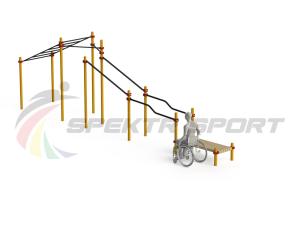 Купить Спортивный комплекс для инвалидов-колясочников WRK-D22_76mm в Дорогобуже 