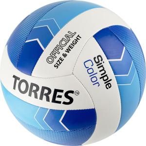 Купить Мяч волейбольный Torres Simple Color любительский р.5 в Дорогобуже 